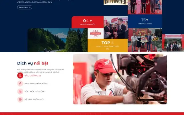 Giao Diện Website Bán Xe Máy Chuyên Nghiệp: Tối Ưu SEO, Tăng Đơn Hàng