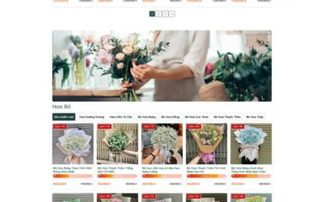 Giao Diện Website Hoa Tươi Đẹp Mắt: Đặt Hoa Nhanh, Chuẩn SEO