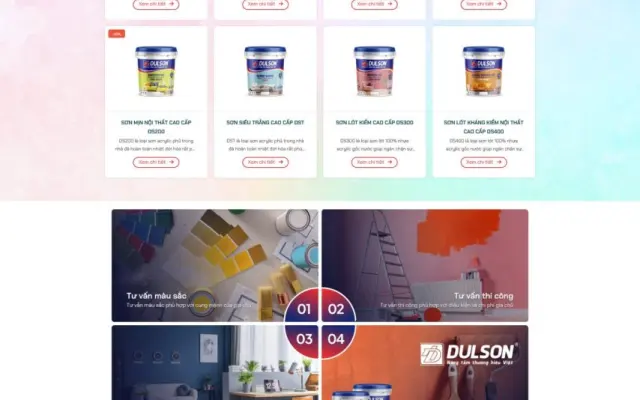 Giao Diện Website Sơn Nước Chuyên Nghiệp: Tối Ưu SEO, Phủ Màu Công Trình