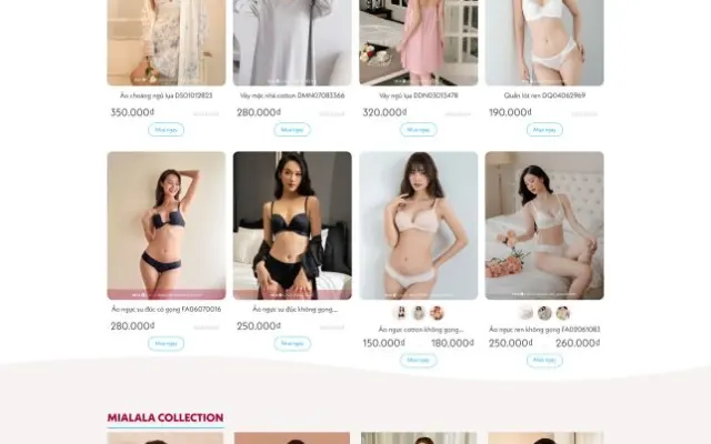 Giao diện website thời trang đẹp quyến rũ, chuẩn SEO