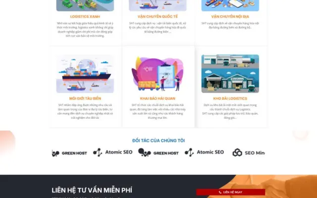 Giao Diện Website Vận Tải Logistics: Tối Ưu SEO, Kết Nối Mọi Chuyến Hàng