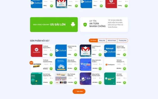Website Bán Sản Phẩm Số Hiện Đại Chuẩn SEO 2026
