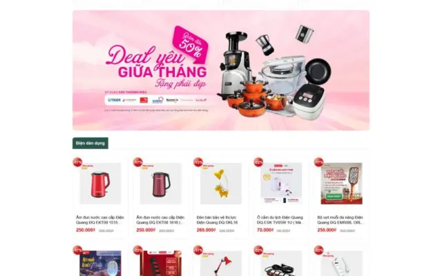 Website Đèn LED Dân Dụng – Giao Diện Điện Nước Chuẩn SEO