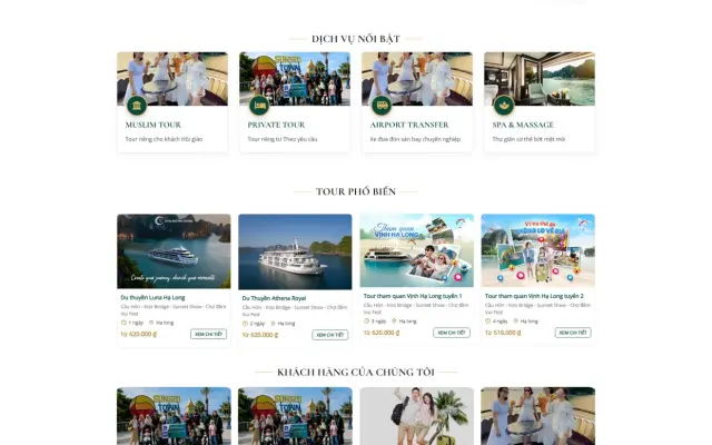 Website Dịch Vụ Du Lịch Chuyên Nghiệp