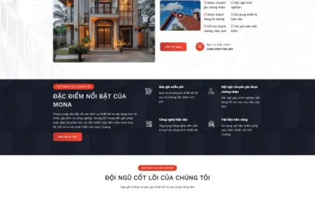 Website Kiến Trúc Sang Trọng – Giao Diện Show Dự Án Chuyên Nghiệp