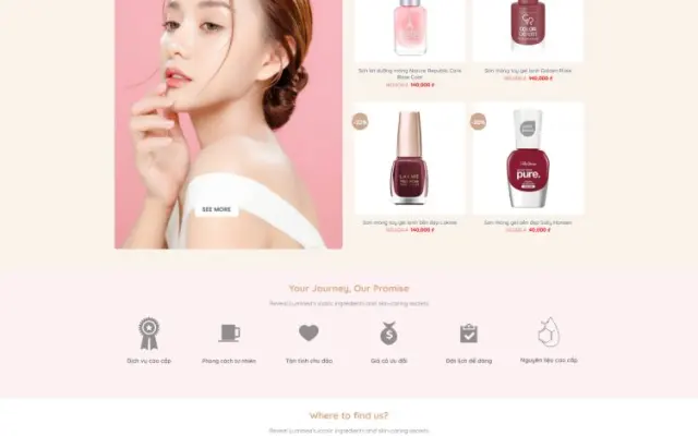 Website Makeup – Giao Diện Studio Trang Điểm Chuẩn Marketing 2026