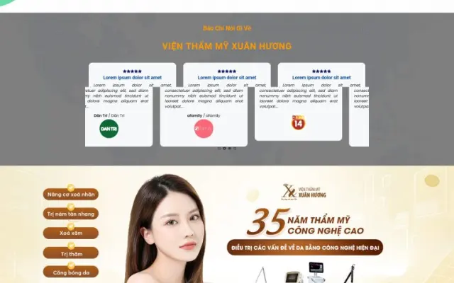 Website Spa & Thẩm Mỹ Viện đẹp chuẩn seo