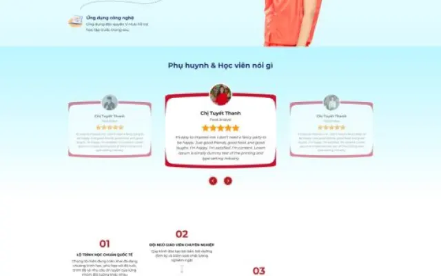Website Trung Tâm Anh Ngữ – Giao Diện Giáo Dục Chuẩn Marketing 2026