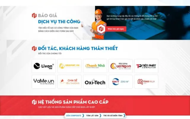 Website xây dựng & kiến trúc,giao diện nhà việt chuẩn seo