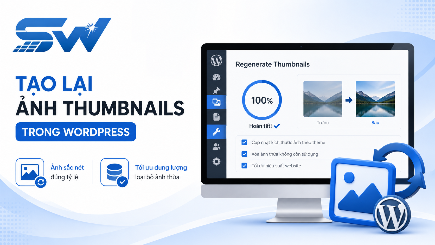 Cách tạo lại ảnh thumbnails trong WordPress
