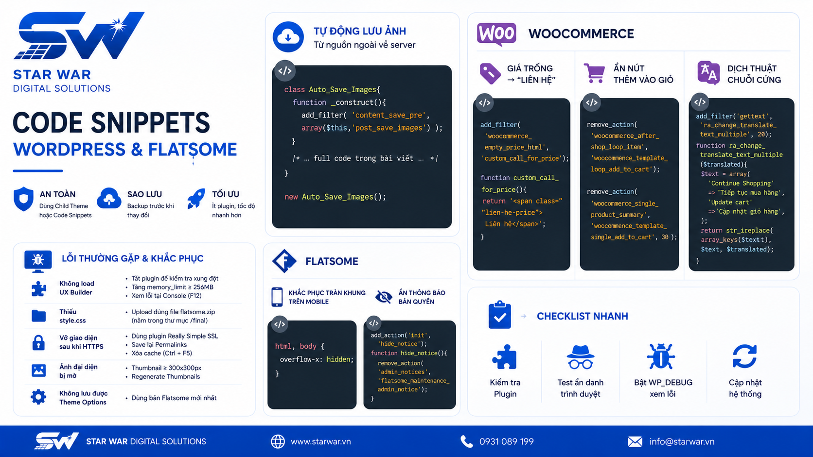Một số đoạn code thông dụng dành cho wordpress