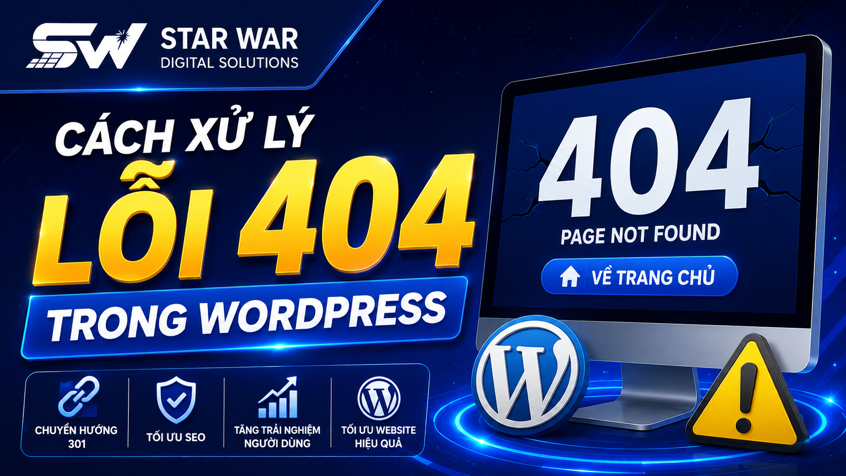 Cách xử lý khi lỗi 404 trong WordPress