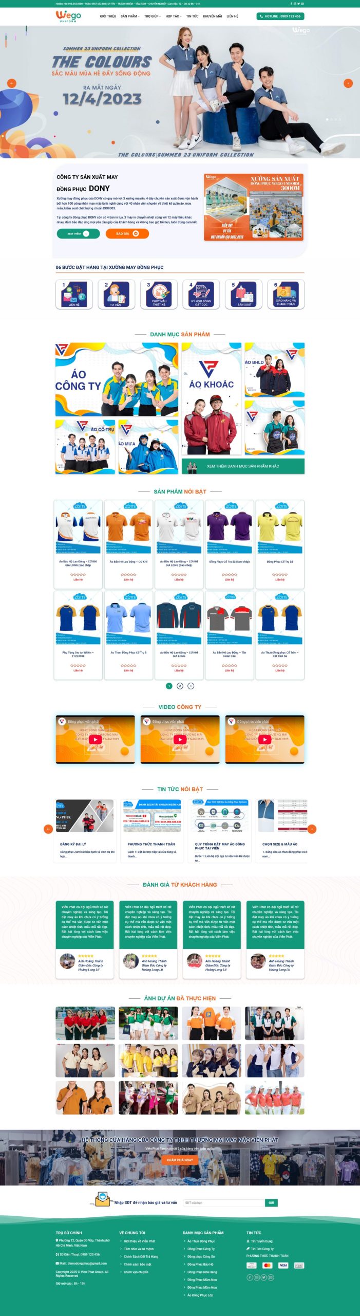 Giao diện Giao Diện Website May Đồng Phục Chuyên Nghiệp: Tối Ưu SEO, Đón Đầu Xu Hướng 2026