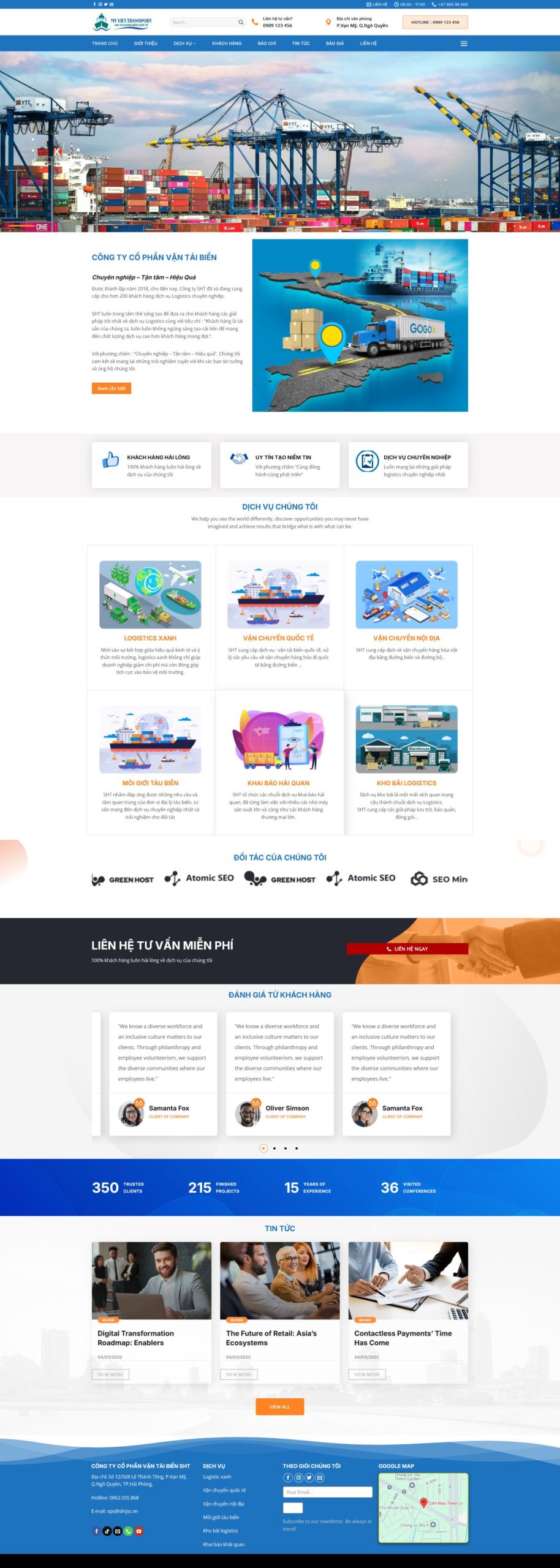 Giao diện Giao Diện Website Vận Tải Logistics: Tối Ưu SEO, Kết Nối Mọi Chuyến Hàng