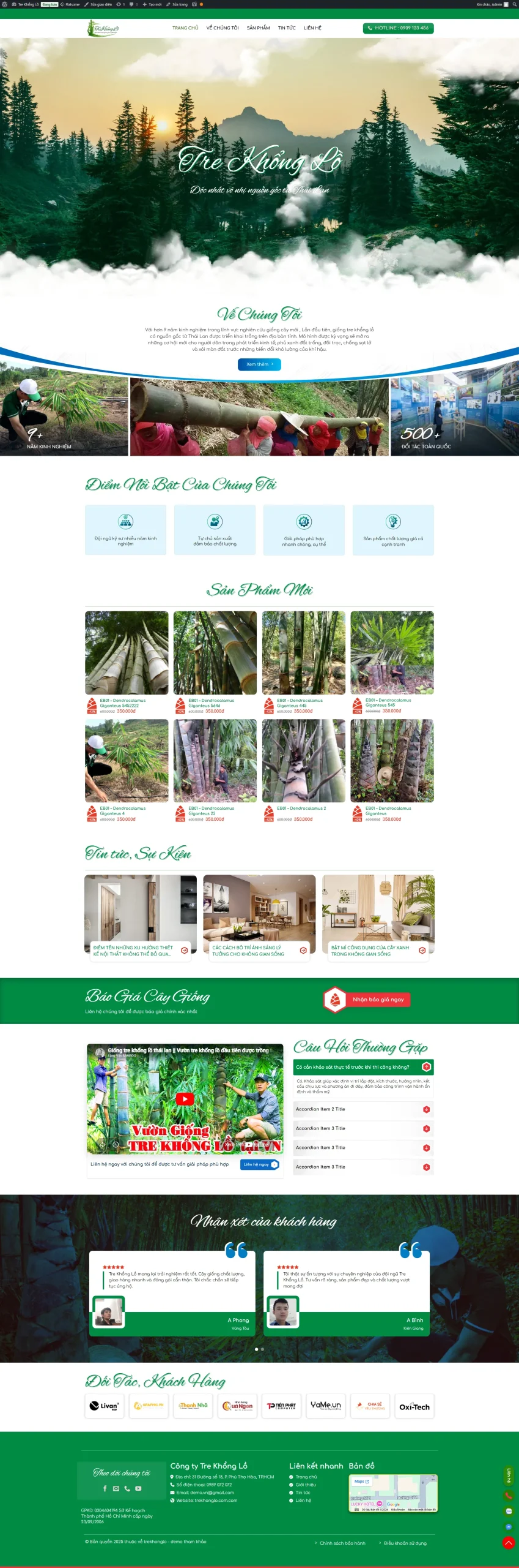 Website Bán Cây Giống – Giao Diện Đẹp Chuẩn SEO