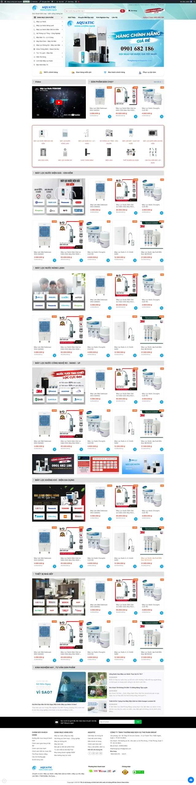 Website Bán Máy Lọc Nước Chuyên Nghiệp