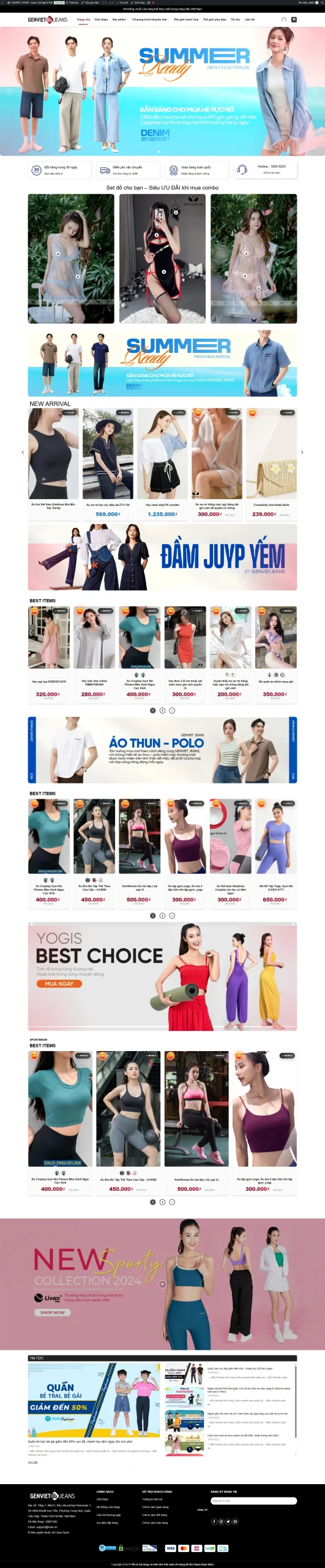 Website thời trang chuyên nghiệp