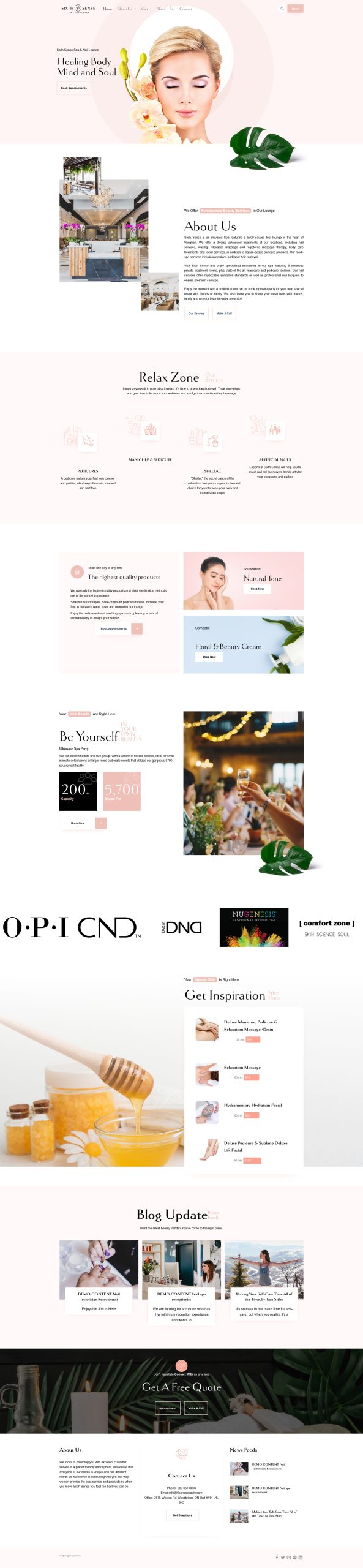Giao diện Website Tiệm Nail – Giao Diện Tăng Booking Khách Hàng Chuẩn SEO 2026