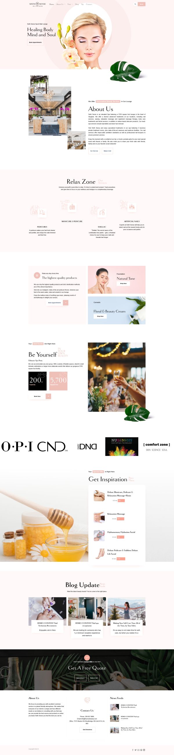 Ảnh 2 - Website Tiệm Nail – Giao Diện Tăng Booking Khách Hàng Chuẩn SEO 2026