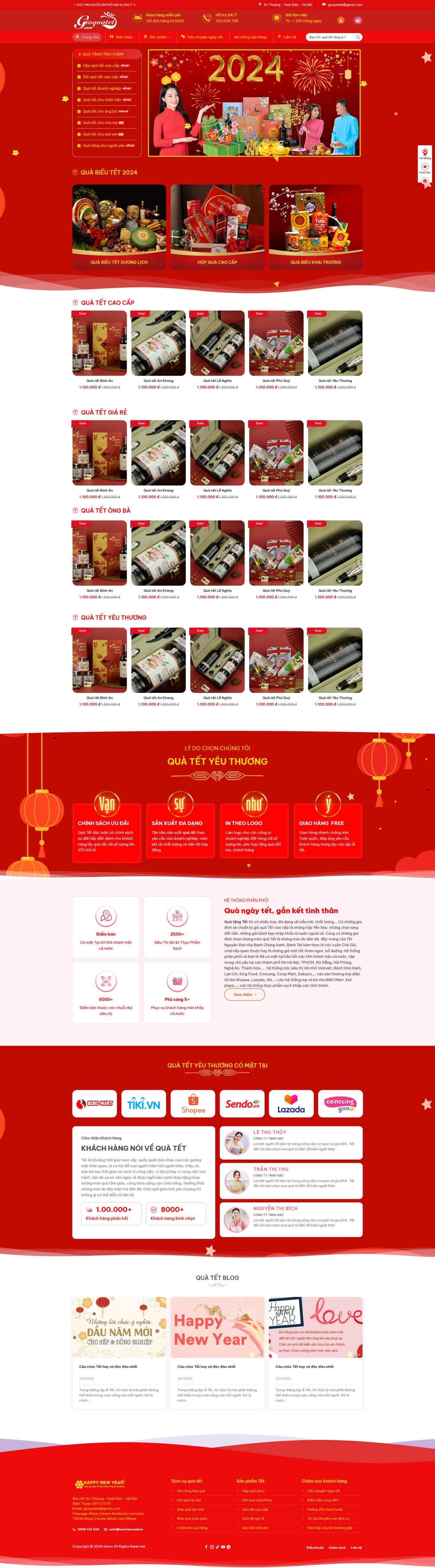 Website bán quà tết 1