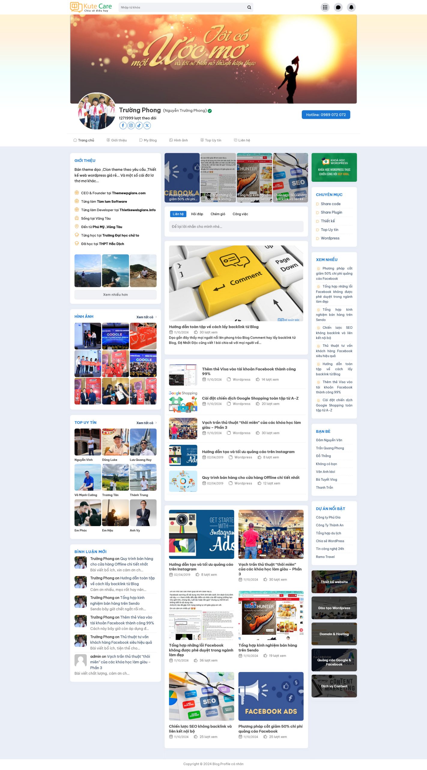 Ảnh 2 - Website blog cá nhân chuẩn đẹp