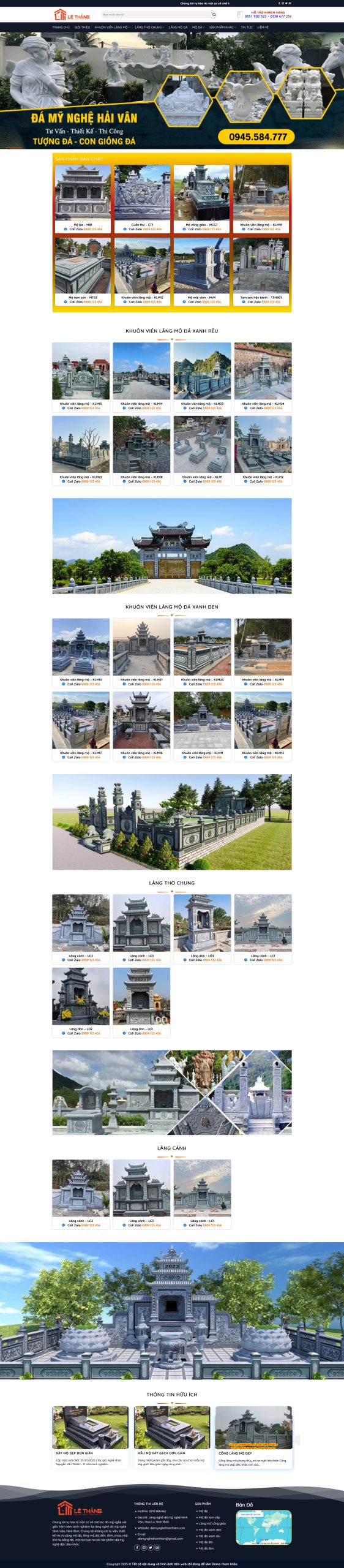 Ảnh 2 - Website Cơ Sở Làm Mộ Đá 3