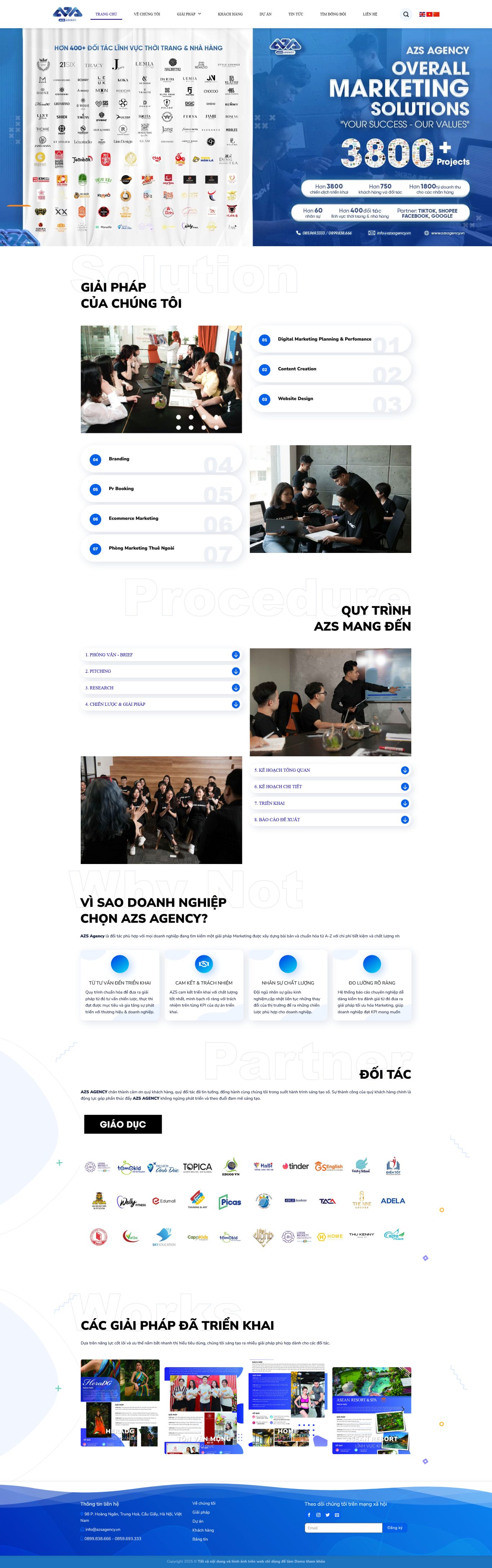 Website công ty marketing, thiết kế web ,agency digital 6