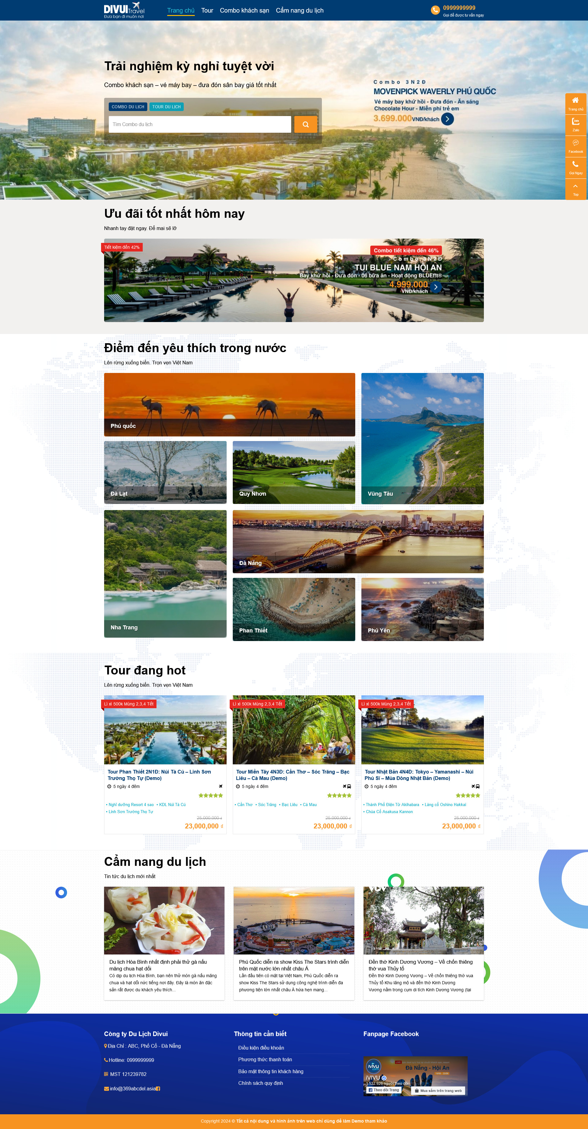 Ảnh 2 - Website du lịch tour ivivu