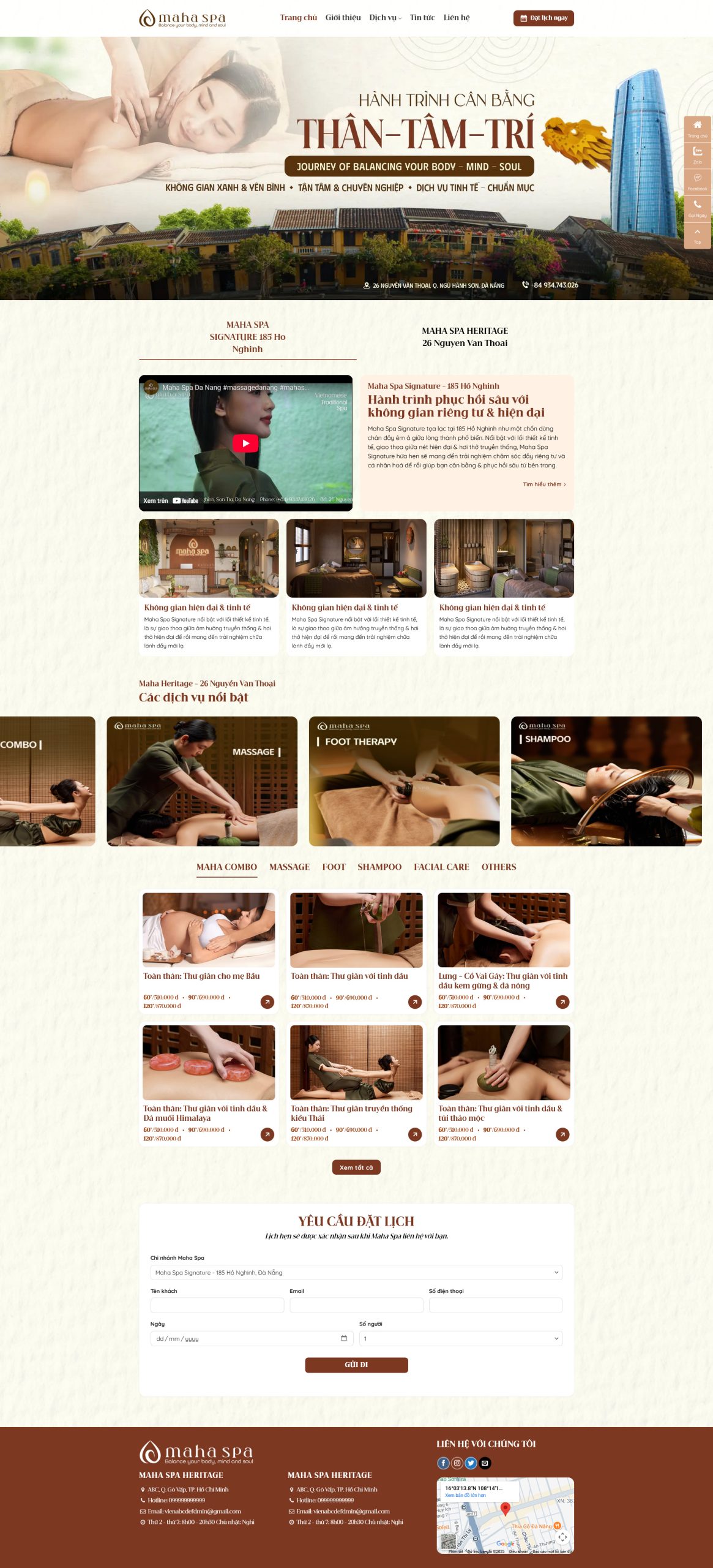 Ảnh 2 - Website giới thiệu cơ sở massage ,spa
