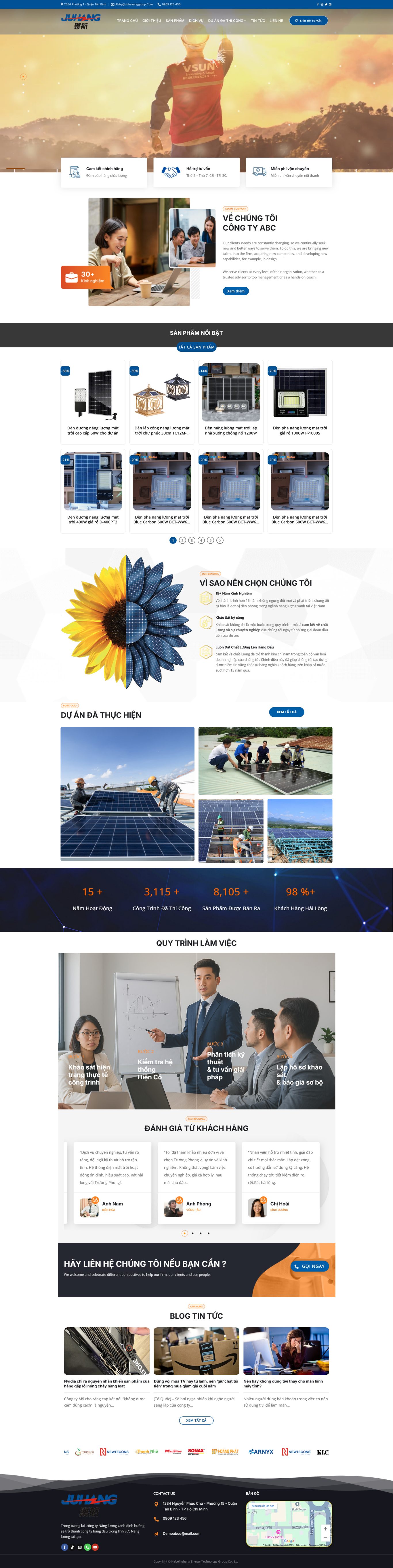 Website giới thiệu công ty năng lượng mặt trời 5