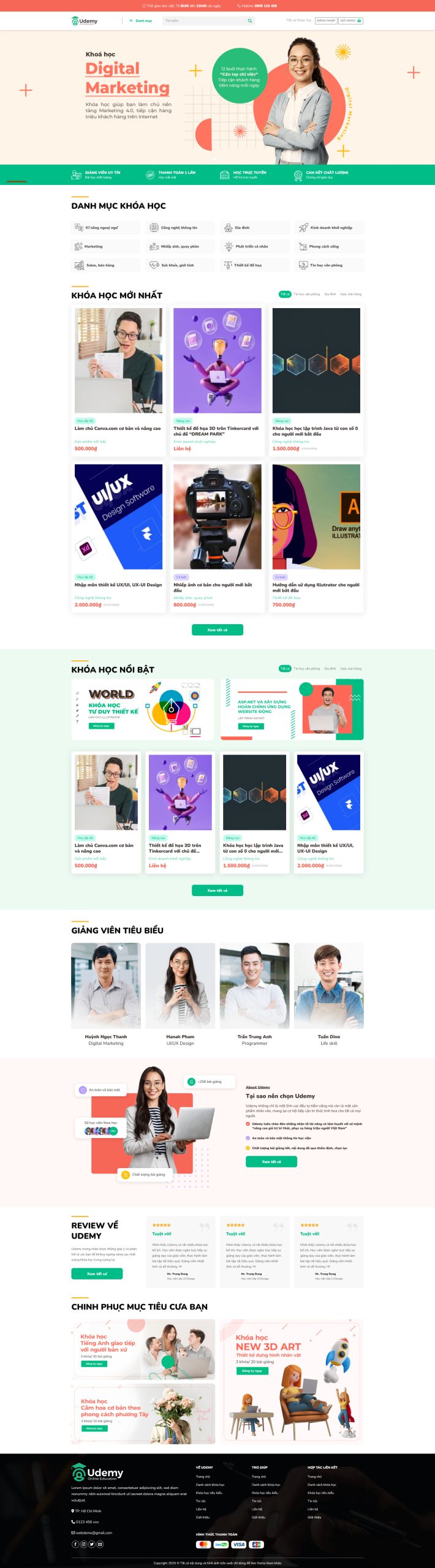 Ảnh 2 - Website khóa học 12