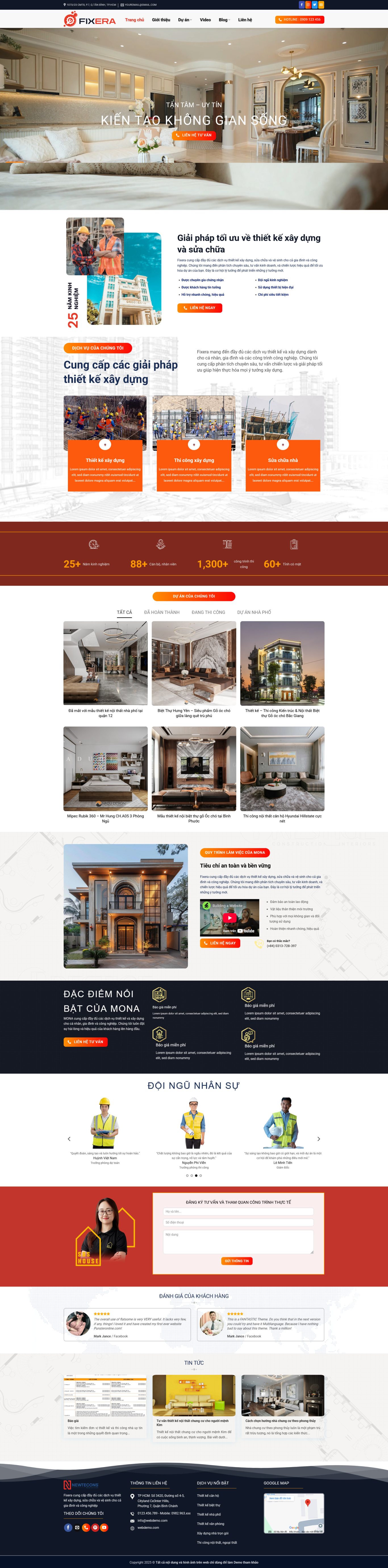 Website kiến trúc xây dựng nhà đẹp