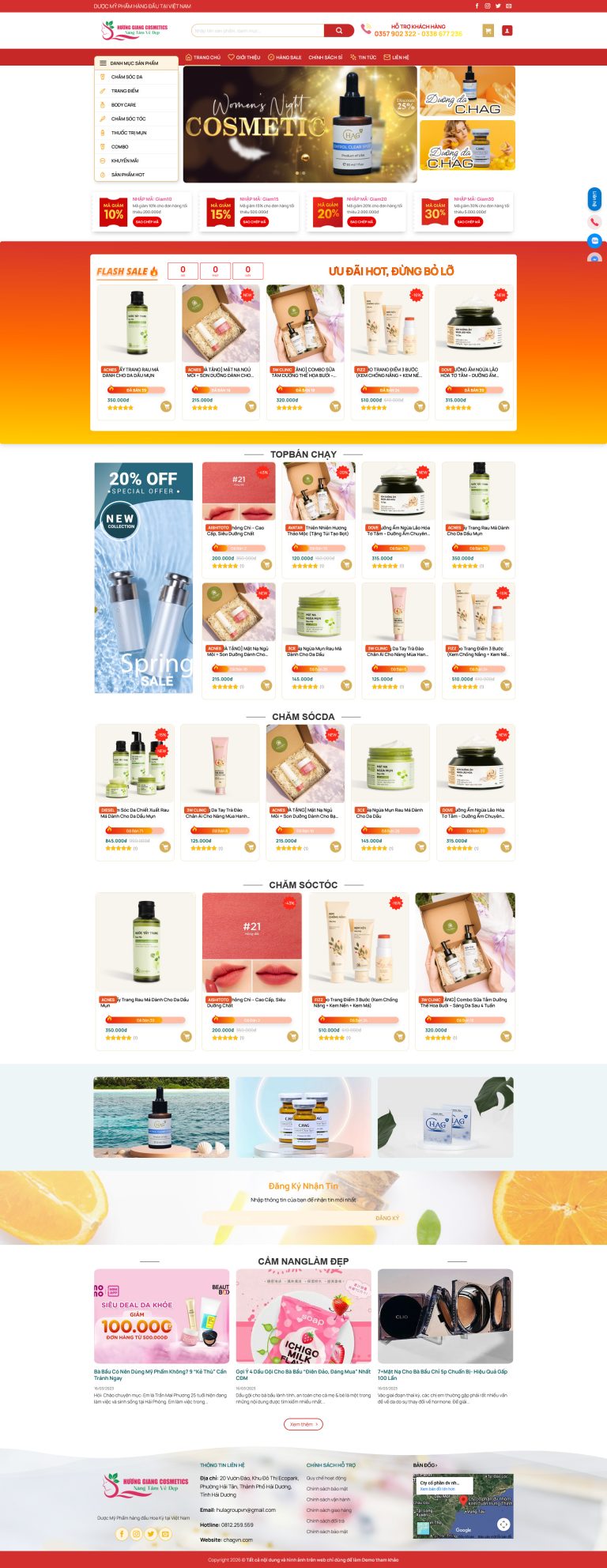 Website Mỹ Phẩm 11