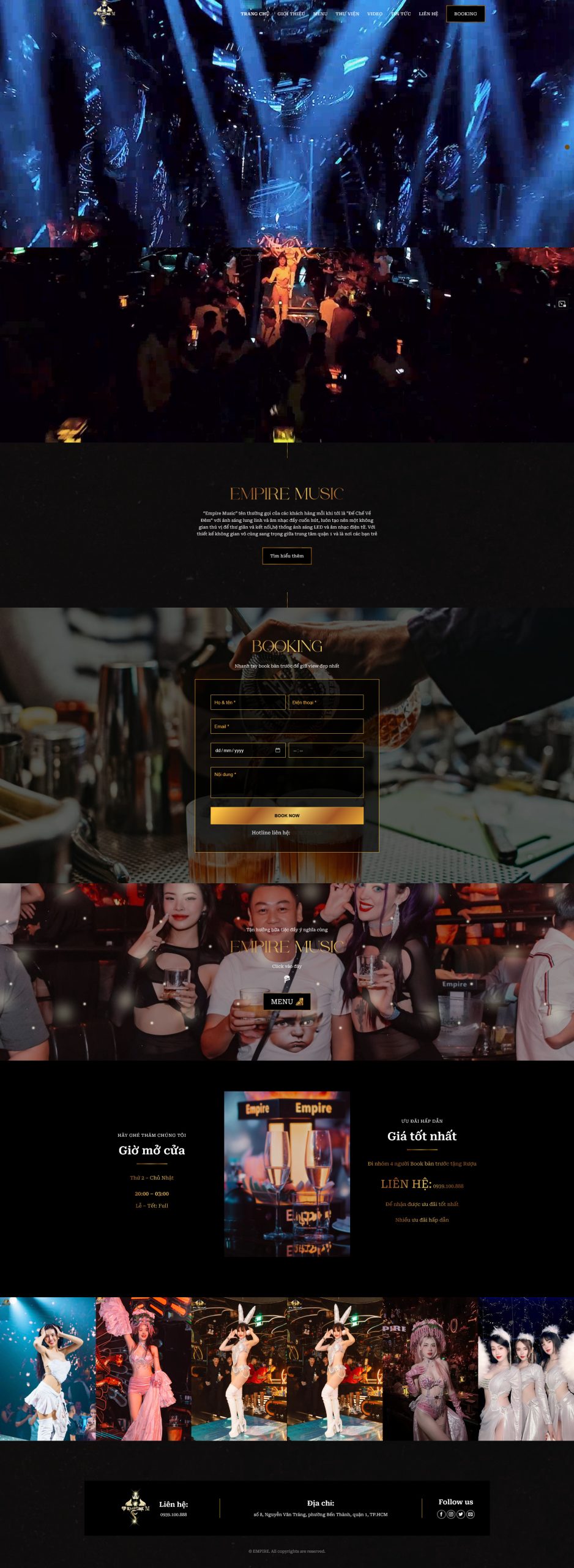 Ảnh 2 - Website quán bar club