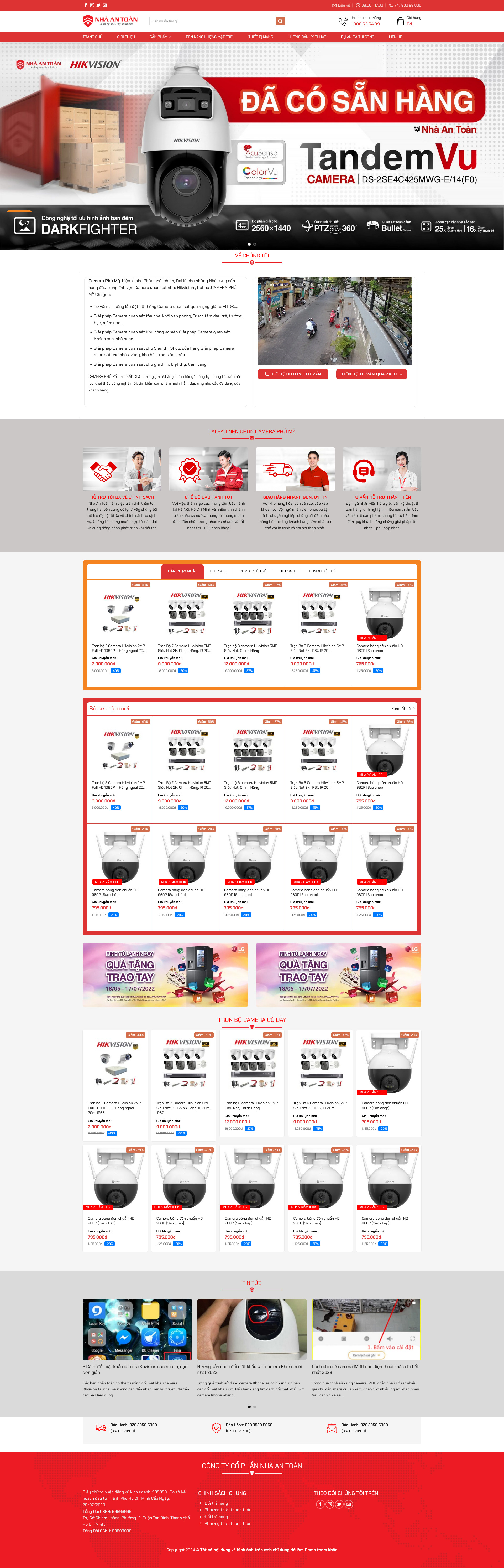 Website shop bán camera quan sát 7