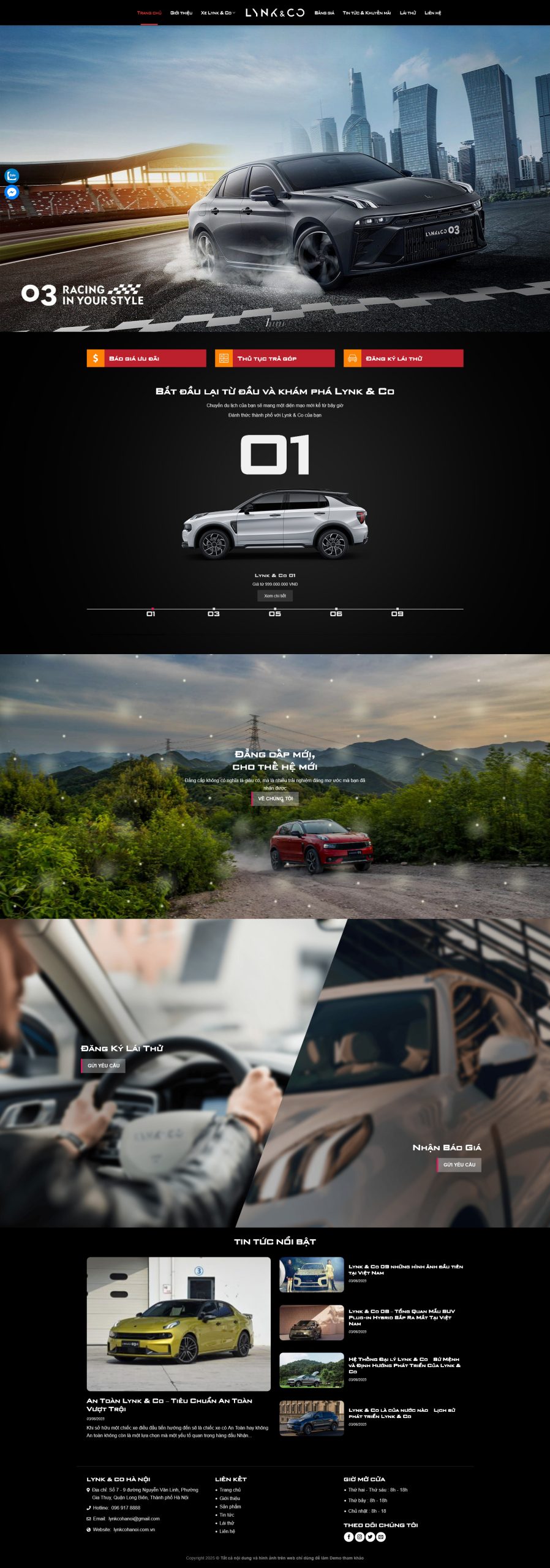 Ảnh 2 - Website Showroom Ô Tô Lynk&Co